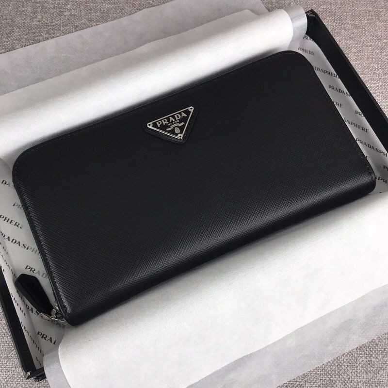 秋冬新作 素敵な プラダ ファスナー付長財布 長財布 puf39868激安送料無料