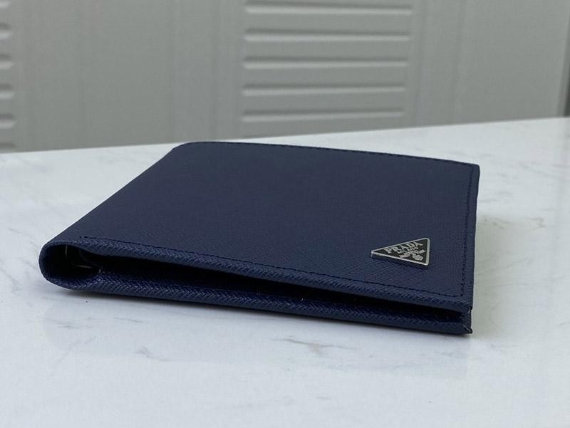 早い者勝ち♡プラダ レザー折りたたみ財布 偽物 puz73381高い品質