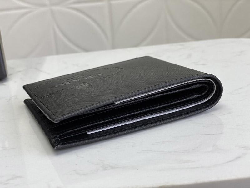 スーパーコピープラダ レザー折りたたみ財布 偽物 puy19508激安送料無料