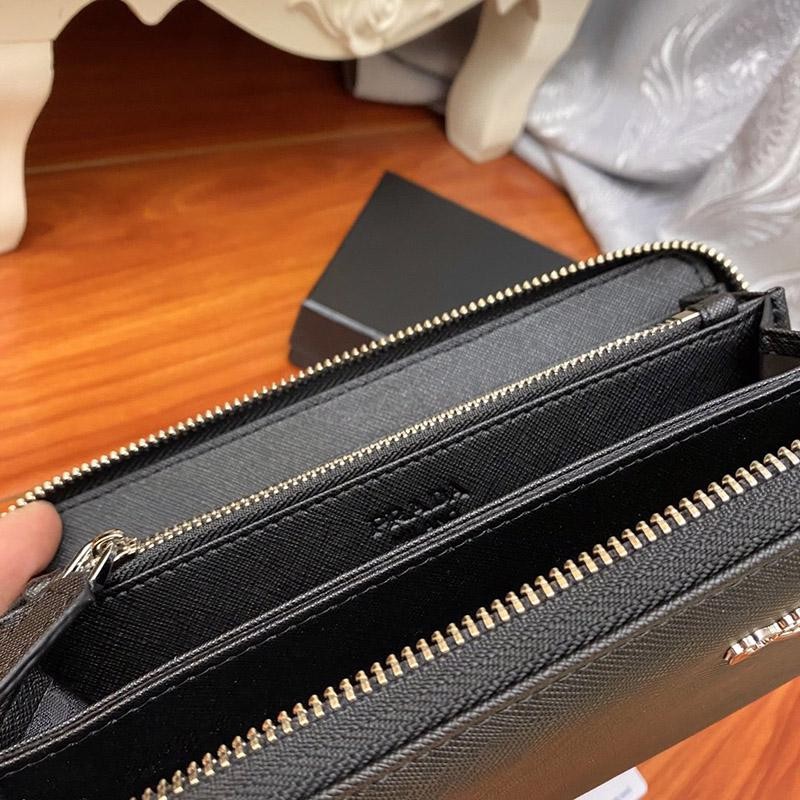 21-22AW 大人気！プラダ ファスナー付 長財布 コピーメンズ pui11000品質保証