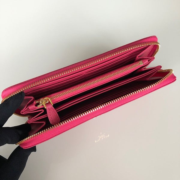 最安値挑戦 プラダスーパーコピー サフィアーノレザー ジップアラウンド長財布 pum05719高い品質