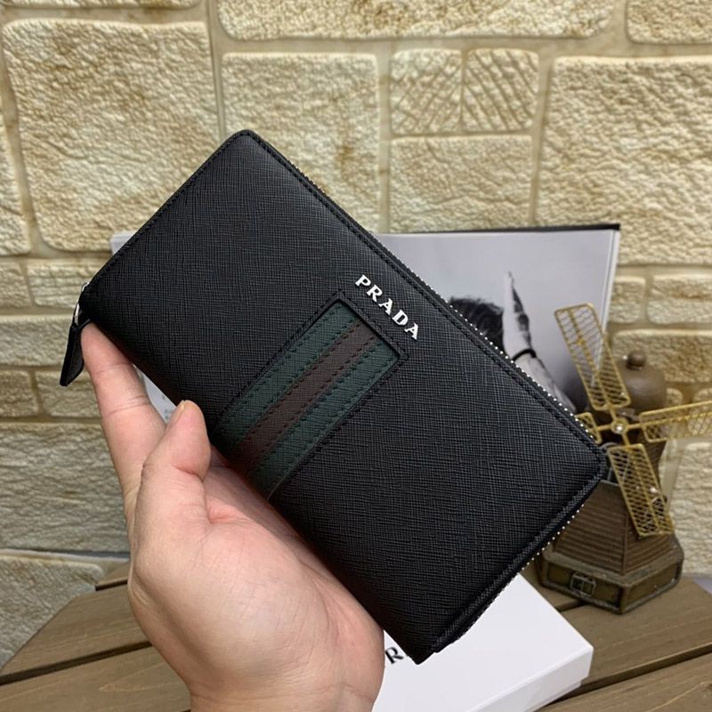 大人気！限定希少 プラダ コピーファスナー付 長財布 puv99542高い品質