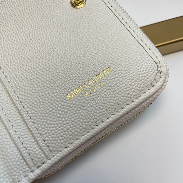 《大人気》ブランドサンローラン モノグラム R-zip コンパクト財布 偽物 Saw46776N級品
