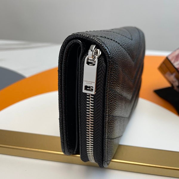 稀少 サンローラン モノグラム R-zip コンパクト財布 コピー Sax88760高い品質