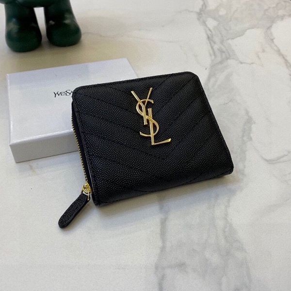 最新 サンローラン YSL ２つ折り ミニ財布 偽物 Saz70832激安送料無料