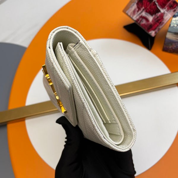 大人気！サンローラン モノグラム 三つ折り財布 コピー ゴールド金具 Saz76375高い品質