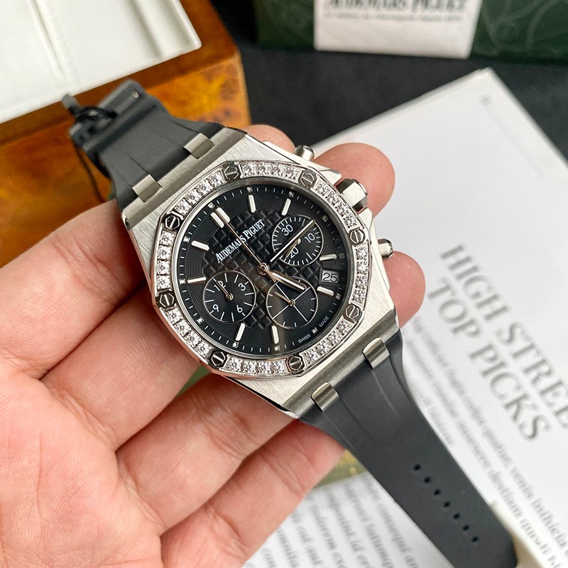 最高級，オーデマピゲ スーパーコピー ロイヤルオーク ダイヤモンド クロノ 37mm 26231ST.ZZ.D002CA.01N級品