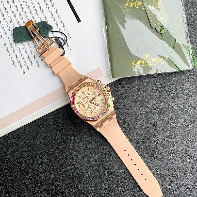 一目惚れ♪オーデマピゲ コピー 腕時計 ロイヤルオーク ダイヤモンド クロノ 37mm 26236OR.YY.D085CA.01N級品