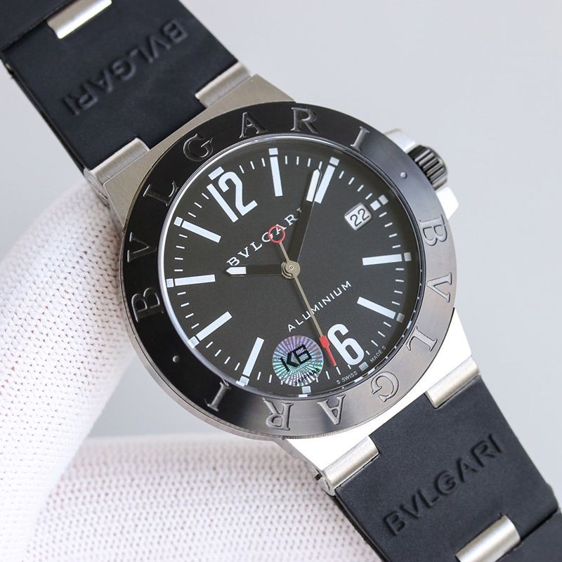 100%実物写真ブルガリ 時計 スーパーコピー アルミニウムウォッチ 39mm 2色 Buc21044通販