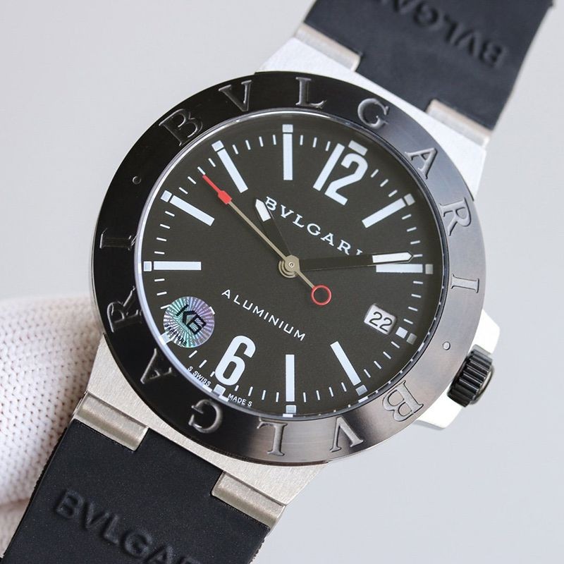 100%実物写真ブルガリ 時計 スーパーコピー アルミニウムウォッチ 39mm 2色 Buc21044激安送料無料