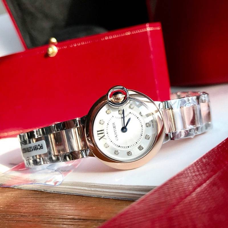 可愛いカルティエ 偽物 バロンブルー ２８ｍｍ W3BB0005高い品質