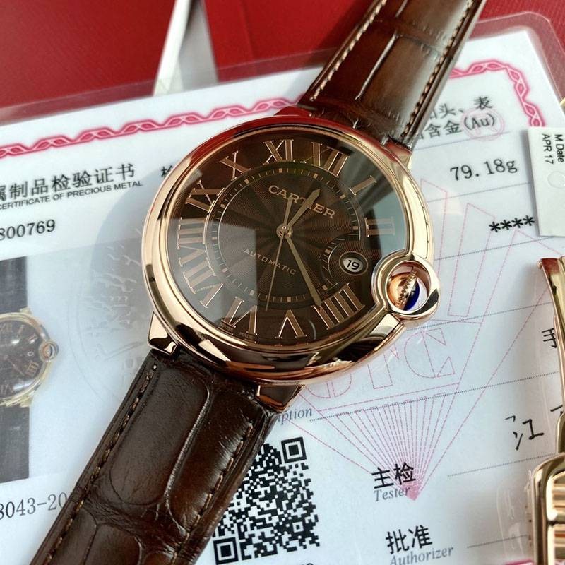 争奪戦カルティエ 偽物 バロンブルー ４２ｍｍ W6920037激安送料無料
