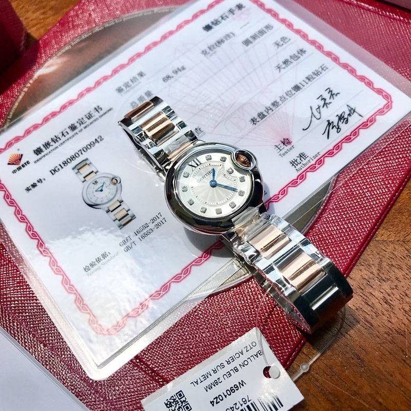世界中で大人気♪カルティエ バロンブルー ２８ｍｍ コピー WE902030激安送料無料