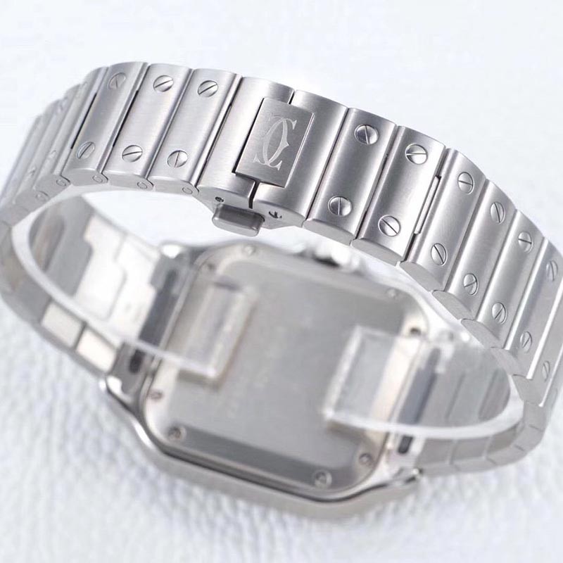 稀少カルティエ サントス ドゥ カルティエ MM 偽物 ステンレス kag73259品質保証