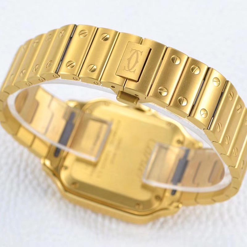 21-22AWカルティエ スーパーコピー サントス ドゥ カルティエ MM イエローゴールド kaj60722品質保証
