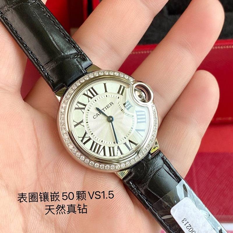 大人気！カルティエ バロンブルー ３３ｍｍ 偽物 kaw55093激安送料無料