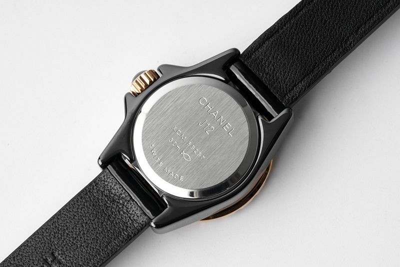 可愛いシャネル J12・XS 偽物 ブラック/ローズゴールド shp78283N級品