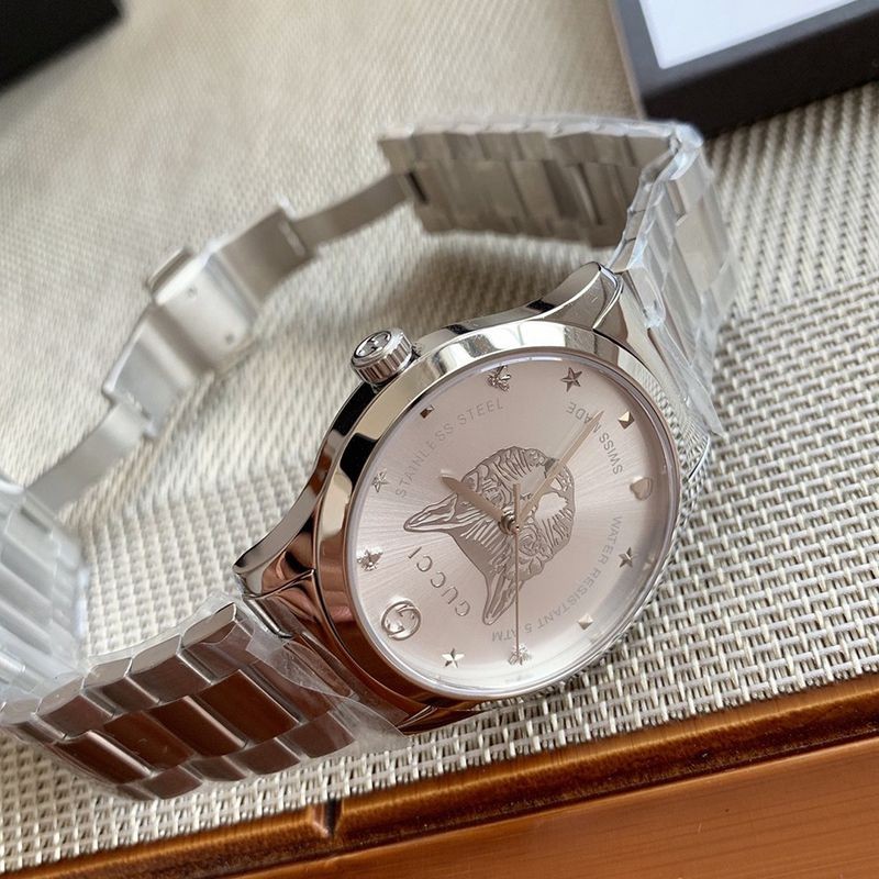 可愛いグッチ G-タイムレス ウォッチ コピー☆猫 38mm/27mm 腕時計 gur33442品質保証