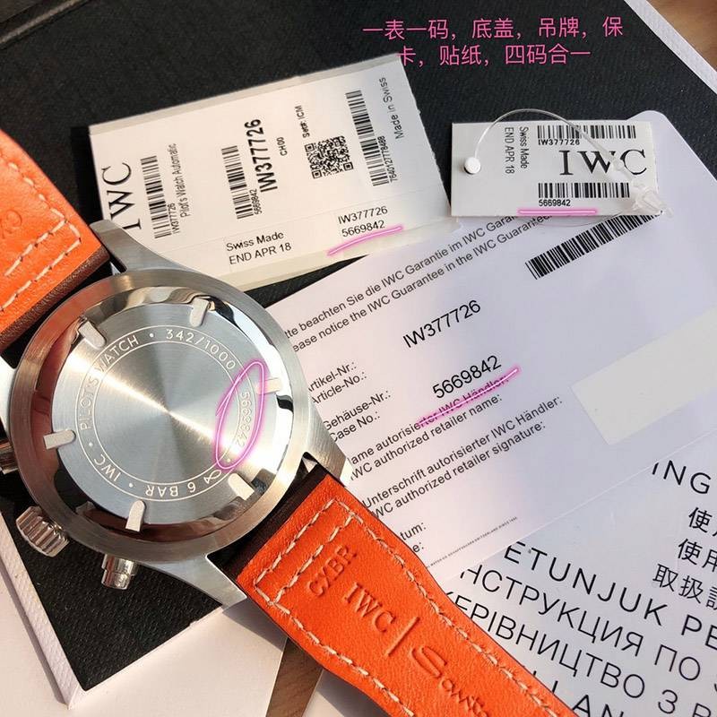21AW新作IWC パイロットウォッチクロノグラフ レーシング 偽物 iwa77636N級品