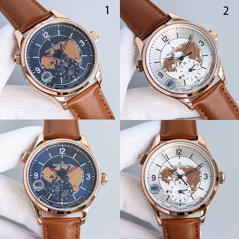 稀少ジャガー・ルクルト ジオフィジック ユニバーサルタイ コピー 42mm 2色 Jas41524