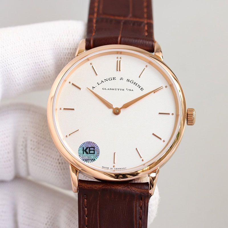 目を惹くカラーランゲ＆ゾーネ コピー サクソニア フラッハ 39mm rab09037激安送料無料