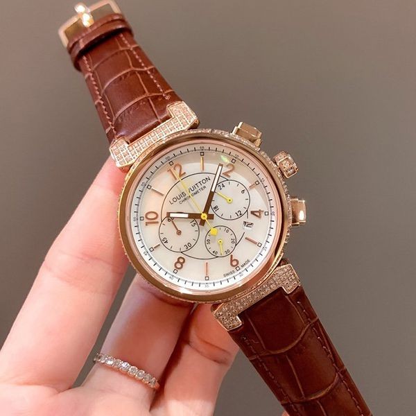 入手困難品！ルイヴィトン タンブール 偽物 クロノグラフ 41mm vus94124激安送料無料