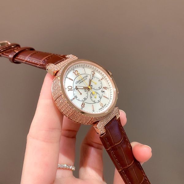 入手困難品！ルイヴィトン タンブール 偽物 クロノグラフ 41mm vus94124高い品質