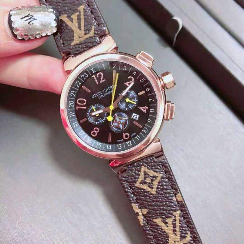 稀少 ルイヴィトン 時計  タンブール ストリート ダイバー 偽物 モノグラム 33mm vuy88476激安送料無料