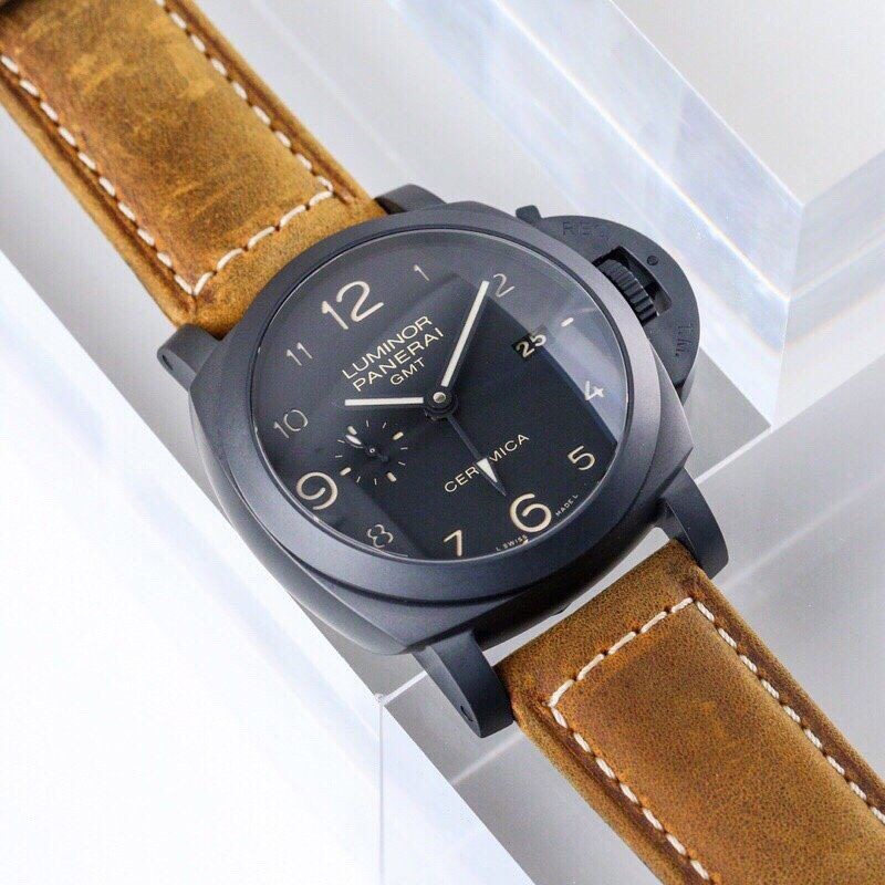パネライ ルミノール 1950 3デイズ GMT偽物 セラミカ PAM00441 新品腕時計 PAM00441高い品質