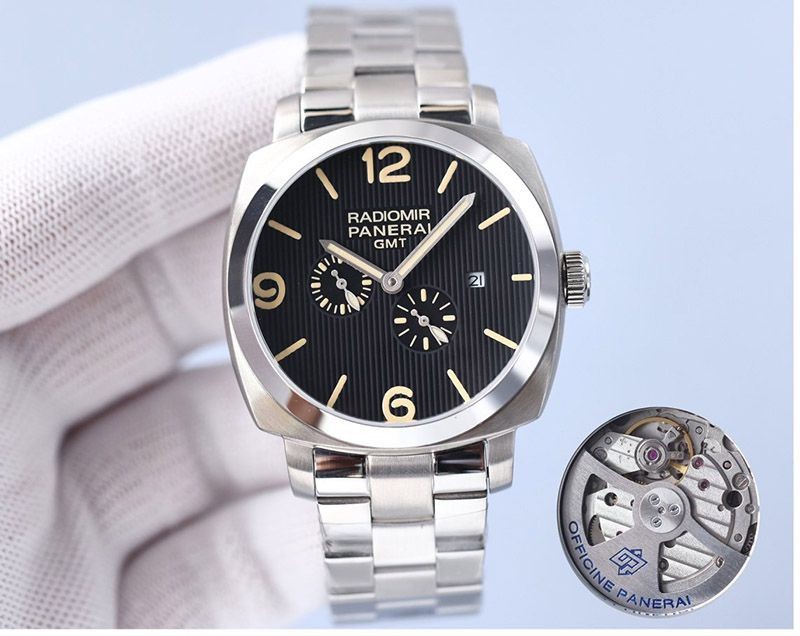 高品質♪パネライ ラジオミール 3デイズ GMT パワーリザーブ オートマティック アッチャイオ 45MM PAM00658通販