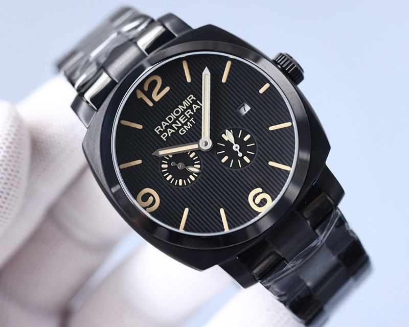 高品質♪パネライ ラジオミール 3デイズ GMT パワーリザーブ オートマティック アッチャイオ 45MM PAM00658最高級