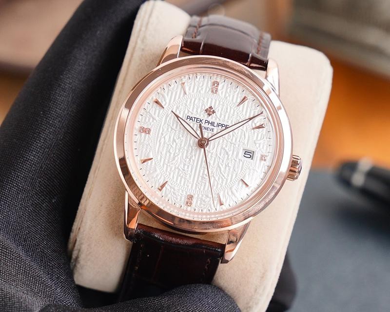★日本!!100%実物写真！パテックフィリップ コピー カラトラバ レリーフ腕時計 2色 約40.0mm pab95549通販