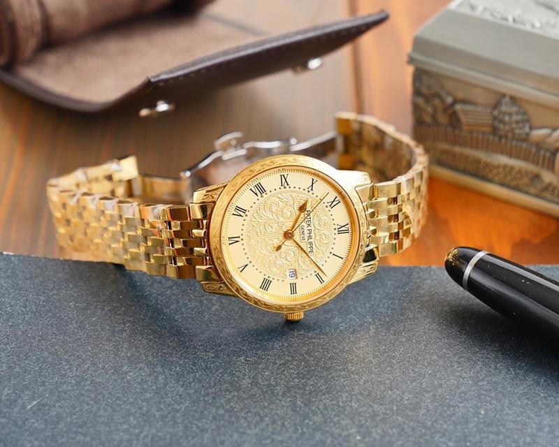 希少色パテックフィリップ カラトラバ コピー レリーフ腕時計 3色 約40.0mm paq04122N級品