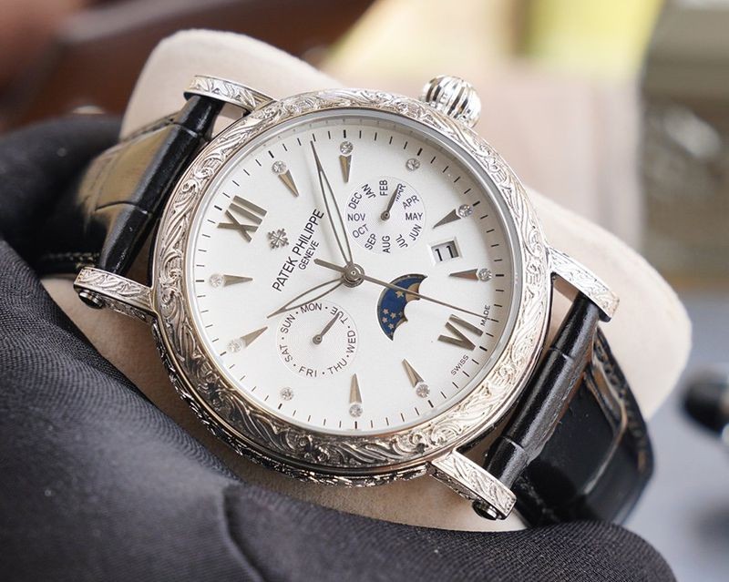 21AW新作パテックフィリップ コピー グランドコンプリケーション レリーフ腕時計 2色 約42mm paq31008激安送料無料