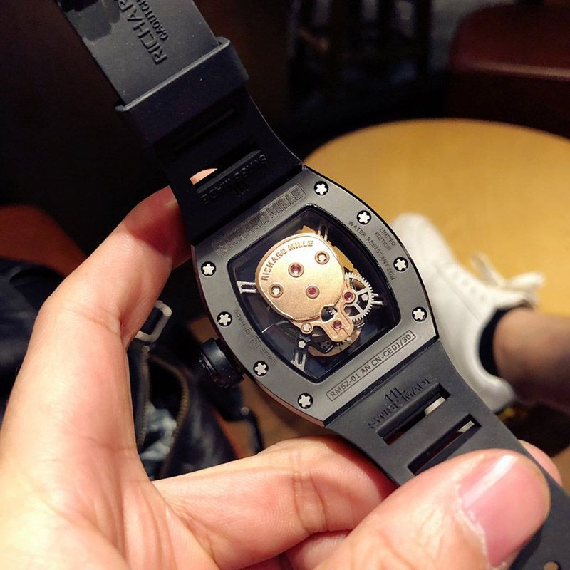 限定希少！リシャール・ミル トゥールビヨン スカル ナノセラミック RM5201代引きを販売