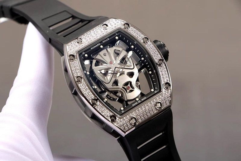 日本未入荷リシャールミル スカルウォッチ ダイヤモンドベゼル riw58243通販