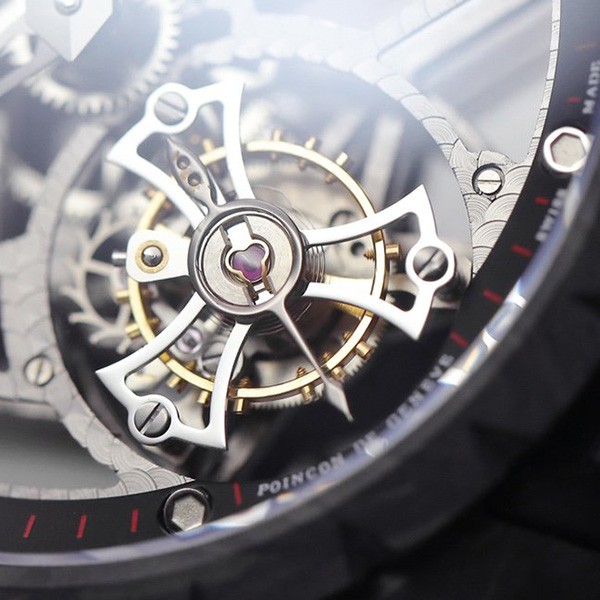 入手困難 ロジェデュブイ 偽物 エクスカリバー スパイダー チタン 45MM rof39427N級品