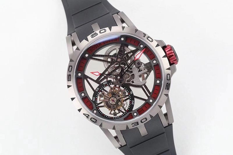 人気急上昇ロジェデュブイ コピー エクスカリバー スパイダー チタン 45MM roj01000通販