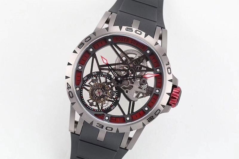 人気急上昇ロジェデュブイ コピー エクスカリバー スパイダー チタン 45MM roj01000激安送料無料