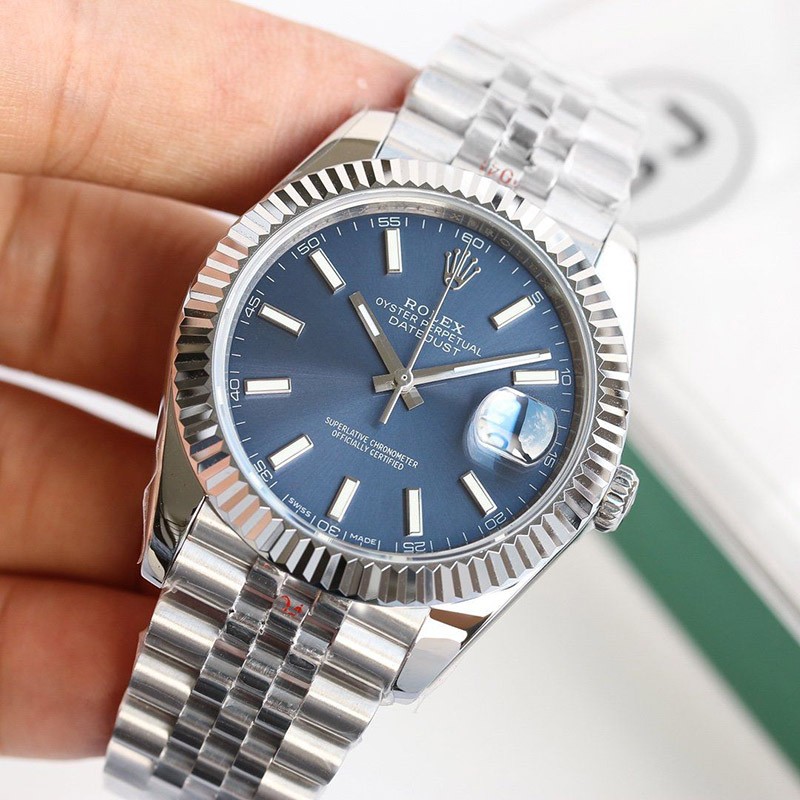 関税負担なしロレックス 時計 偽物 デイトジャスト41mm ブルー メンズ 126334通販