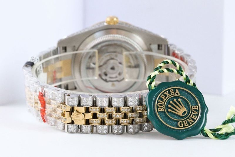 【日本未発売】ロレックス 時計 スーパーコピー デイトジャスト 41MM エナメル ダイヤモンドベゼル 18K rof46622品質保証