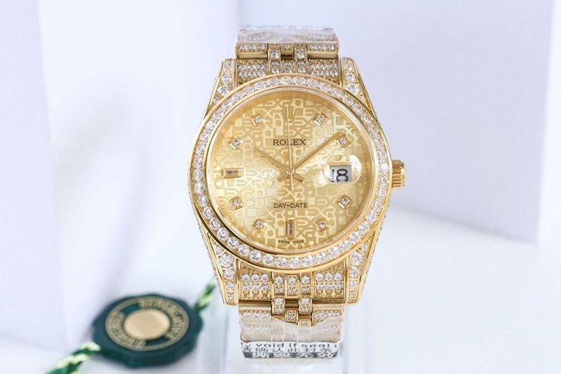 ロレックス 偽物 腕時計 デイトジャスト 41MM シャンパンダイヤモンドベゼル 18K roj46509