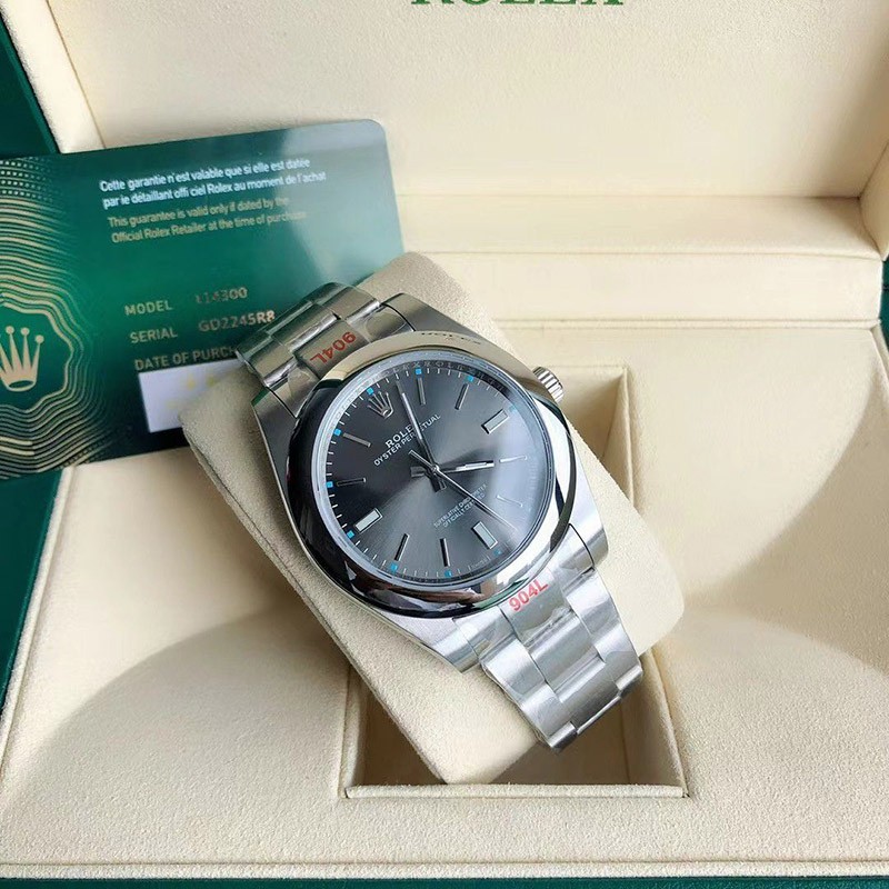 一目惚れ♪ ロレックス 時計 コピー オイスターパーペチュアル 41mm ダークロジウム メンズ roj96370通販