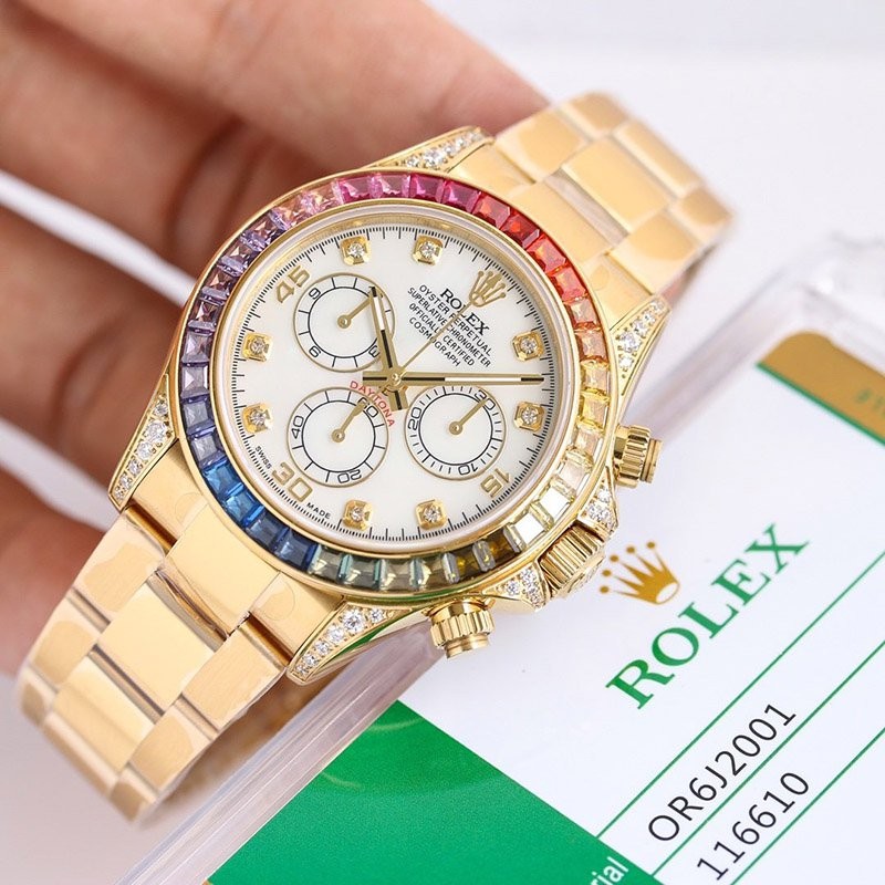 【実物写真】 ロレックス コピー コスモグラフ デイトナ レインボー メンズ roo84141高い品質