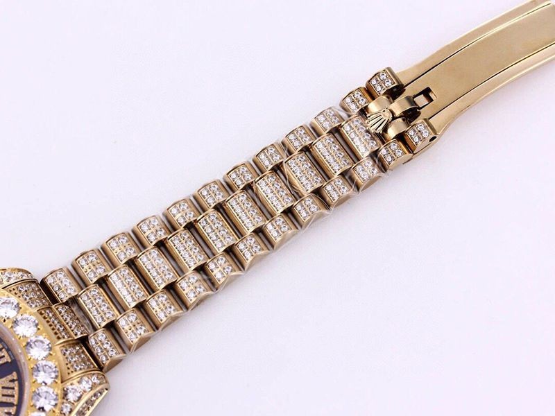 人気No1 ロレックス 偽物 腕時計 デイトジャスト 41mm  パープル メンズ 全面ダイヤ  roq92710N級品