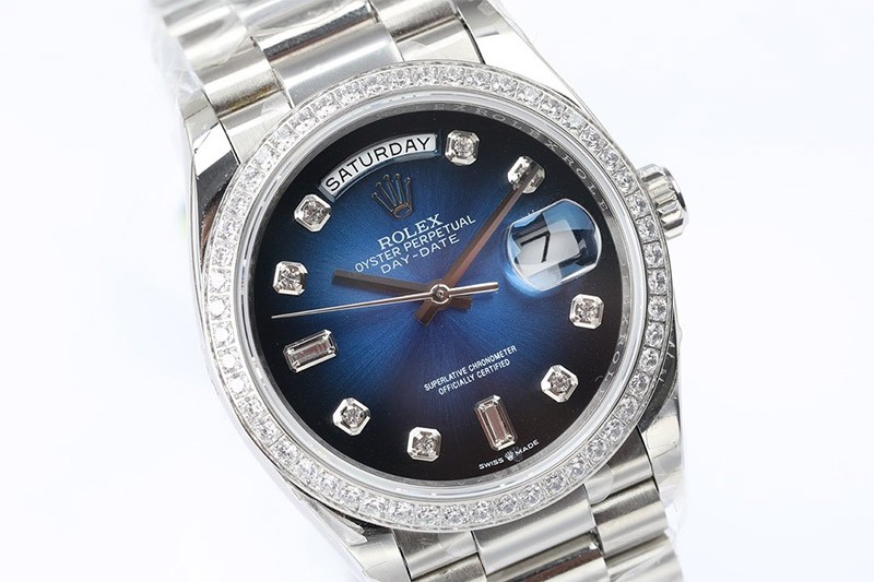 セール新作 ロレックス 腕時計 偽物 デイデイト ブルーグラデーション 36mm rou71565最高級
