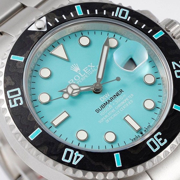 ロレックス DiW コピー サブマリーナー AQUAMARINE rov01314激安送料無料