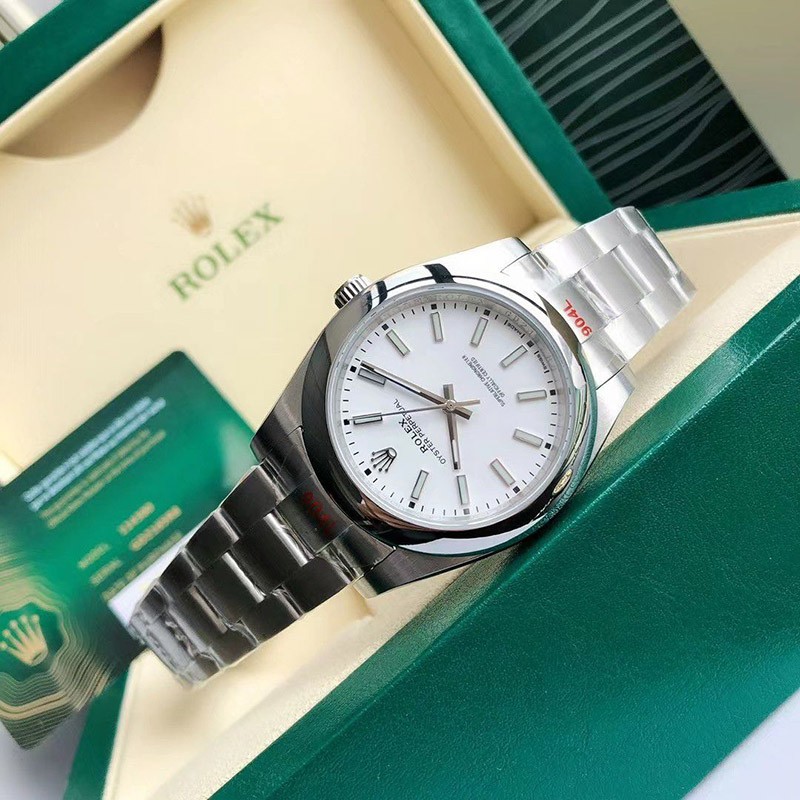 ★関税/送料込★ロレックス 腕時計 コピー オイスターパーペチュアル 39mm ホワイト メンズ rov18265通販