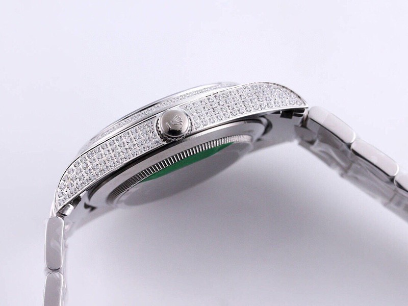 【限定カラー】 ロレックス 時計 スーパーコピー オイスターパーペチュアル 41  オレンジ系 全面ダイヤ メンズ roz15094人気