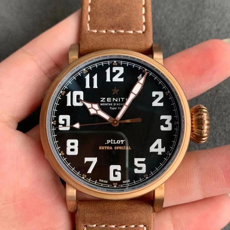 大人気!!新色ゼニス パイロットタイプ20 偽物 エクストラスペシャル45mm zel34688